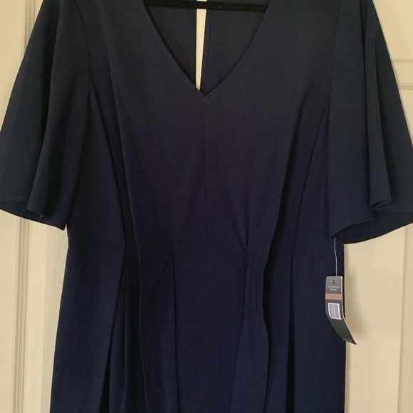 GORGEOUS NAVY DRESS SZ 12 by Sharagano - Picture 3 of 9